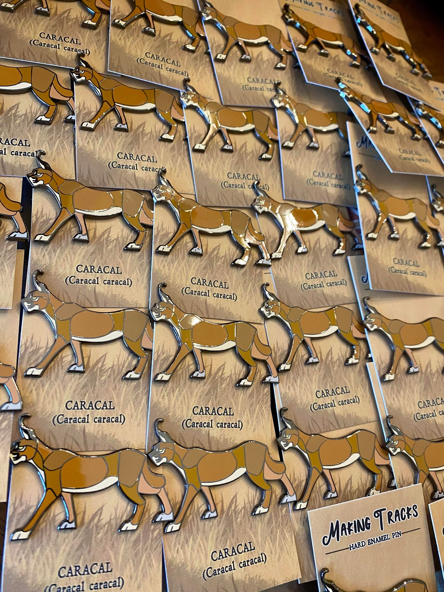 Caracal Hard Enamel Pin | Caracal Pin | Animal Pin | Art Deco