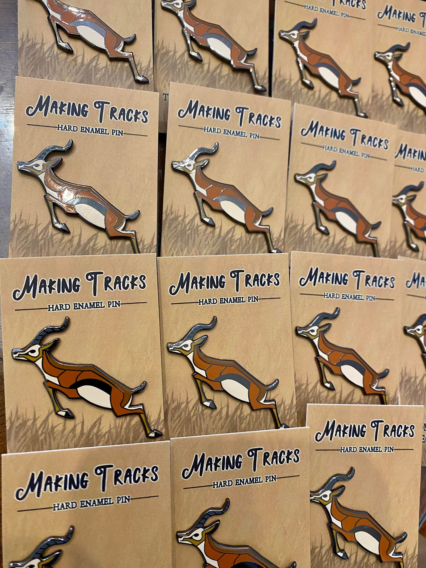 Thompson's Gazelle Hard Enamel Pin | Gazelle Pin | Animal Pin | Art Deco