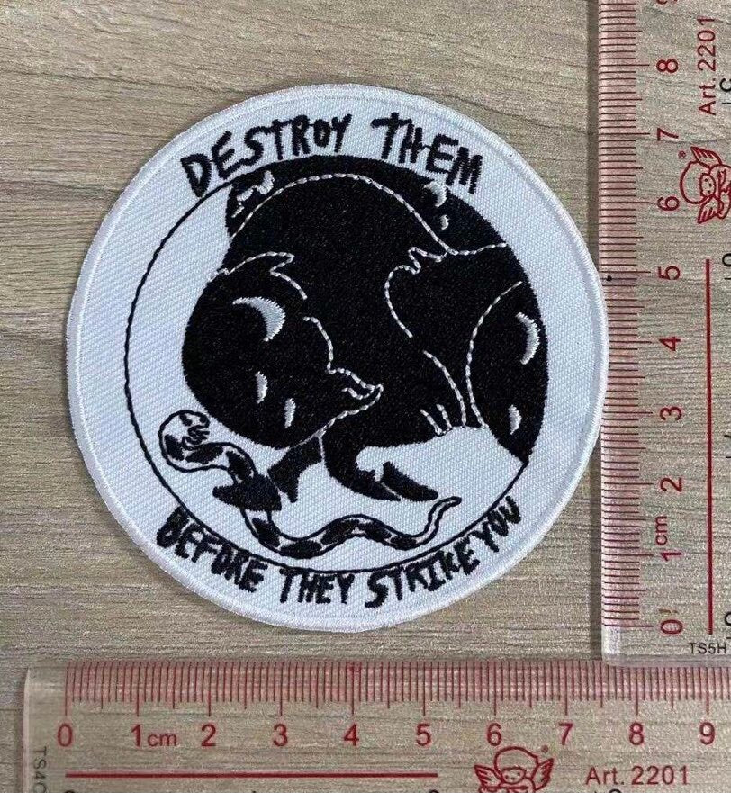 Destroy Them Before They Strike You Patch | Political Patch | FREE SHIPPING
