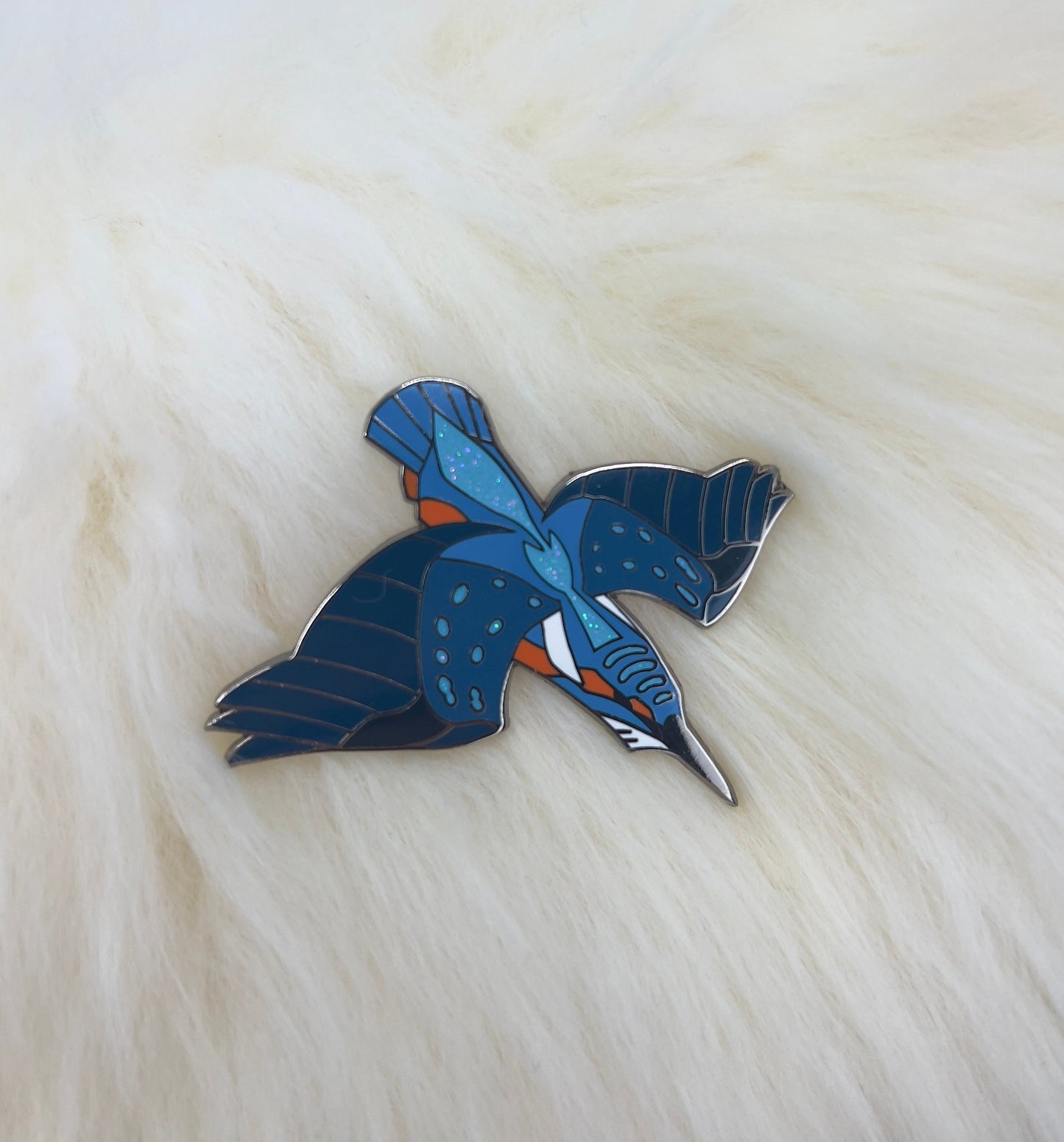 Common Kingfisher Hard Enamel Pin | Kingfisher Pin | Bird Pin | Animal Pin |