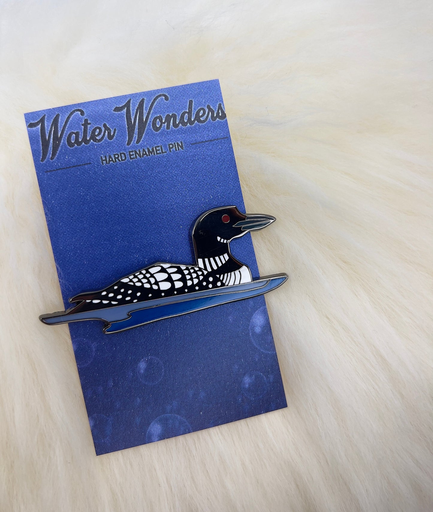 Common Loon Hard Enamel Pin | Loon Pin | Bird Pin | Animal Pin