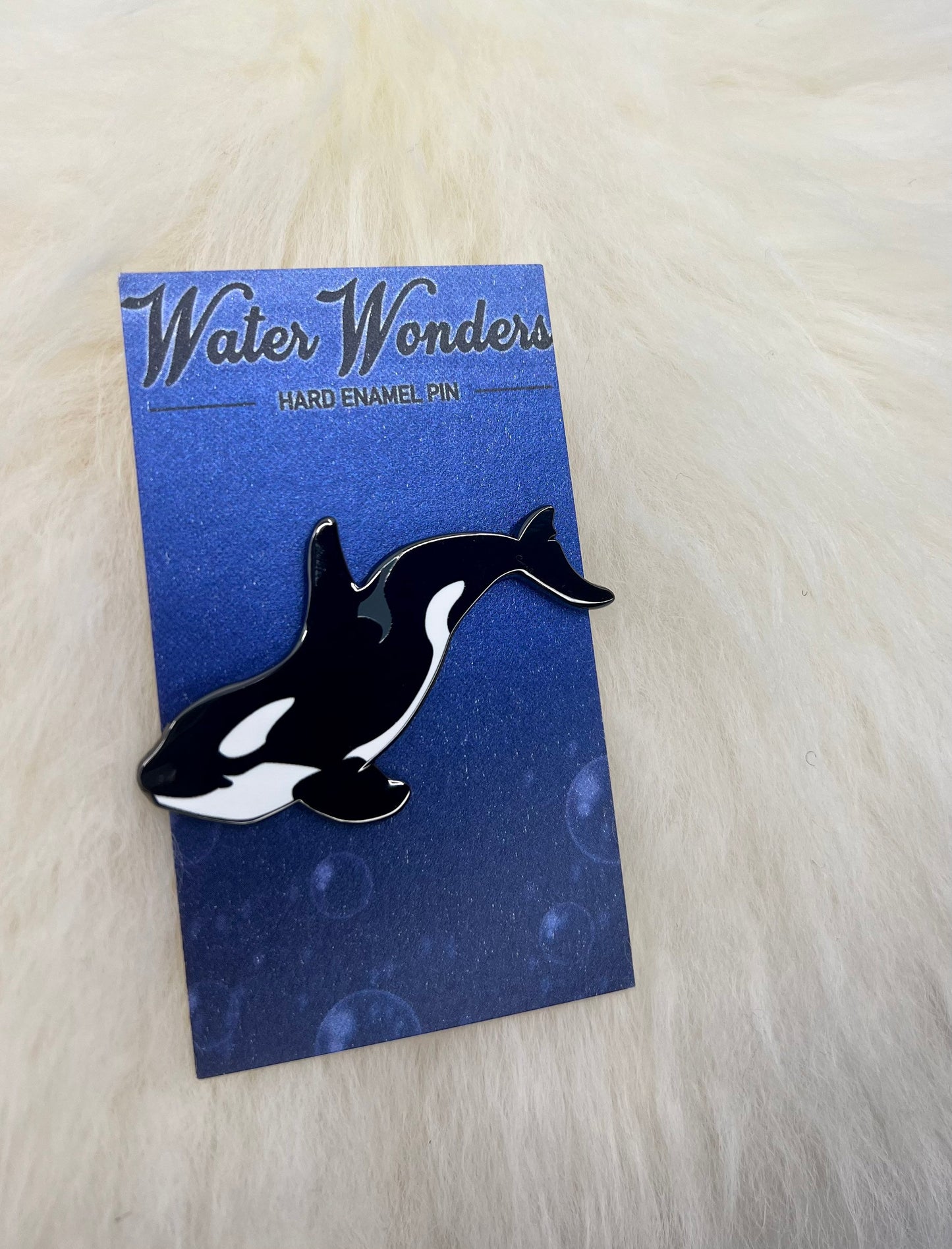 Orca Hard Enamel Pin | Killer Whale Pin | Whale Pin | Ocean Art | Art Deco