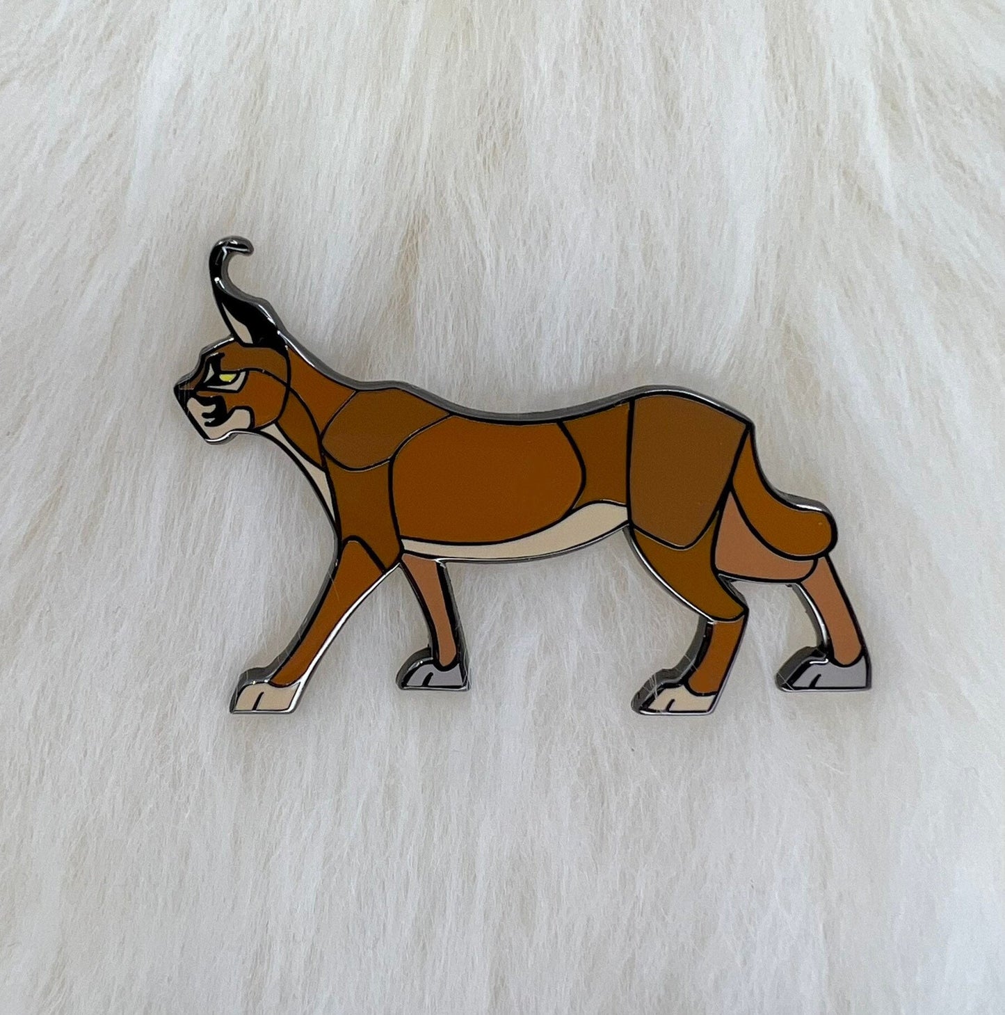 Caracal Hard Enamel Pin | Caracal Pin | Animal Pin | Art Deco