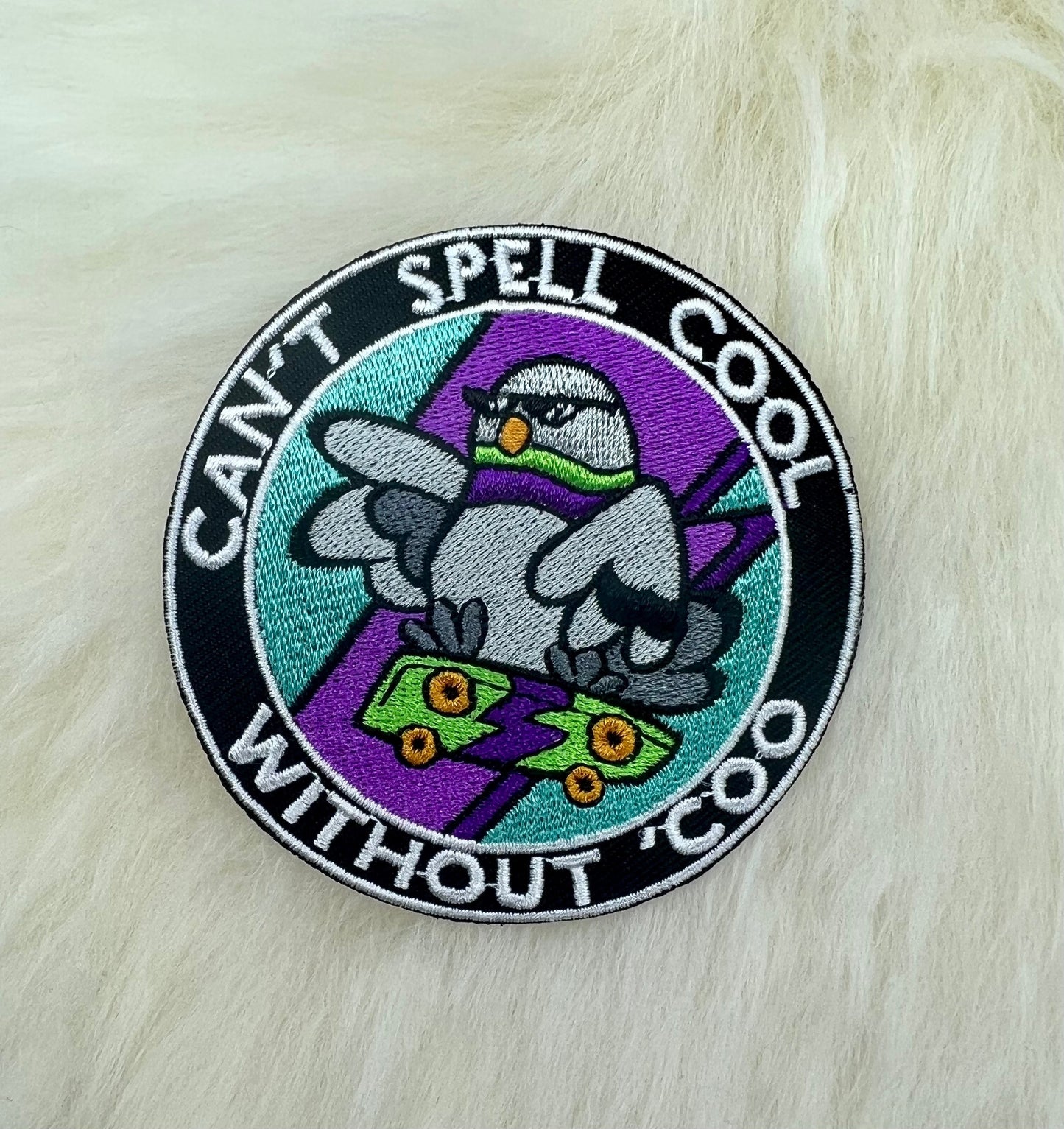 Can’t Spell Cool Without Coo’ Patch | Pigeon Patch | Bird Patch | FREE SHIPPING