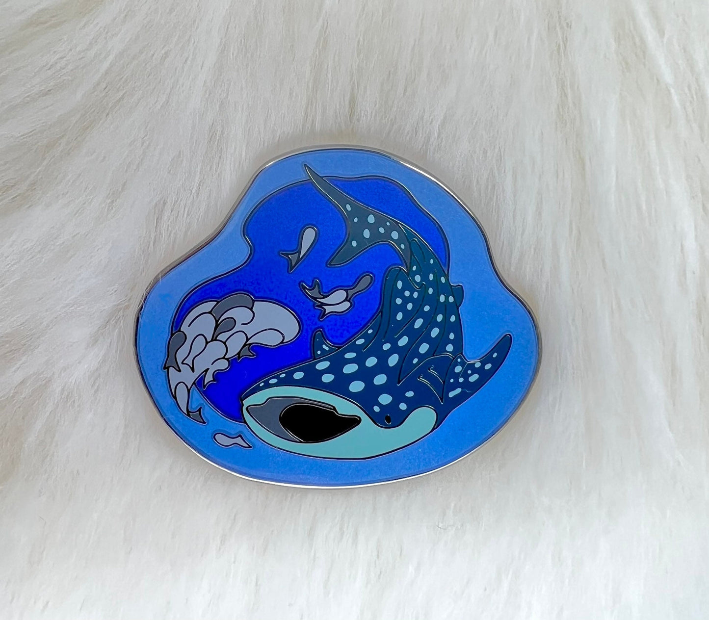 Whale Shark Hard Enamel Pin | Whale Shark Pin | Shark Pin | Animal Pin | Art Deco