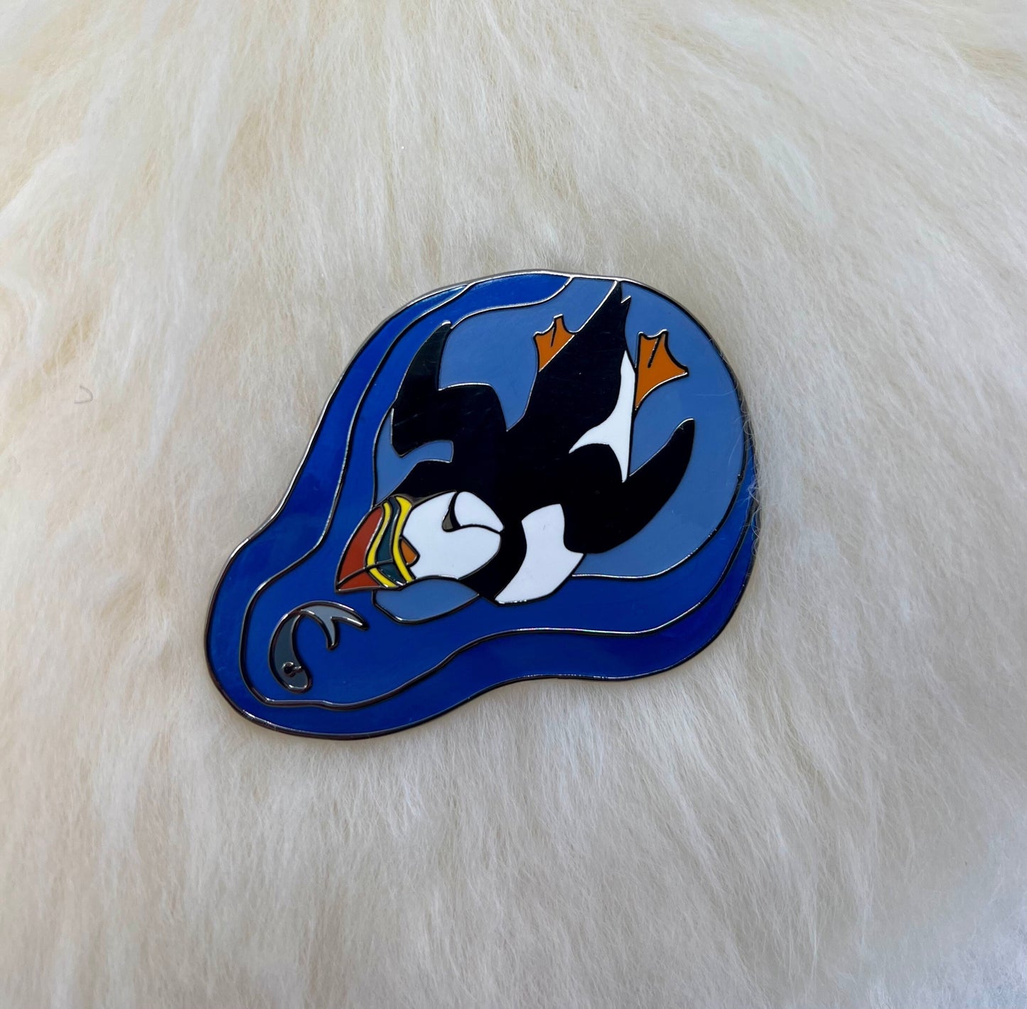 Atlantic Puffin Hard Enamel Pin | Puffin Pin | Bird Pin | Animal Pin