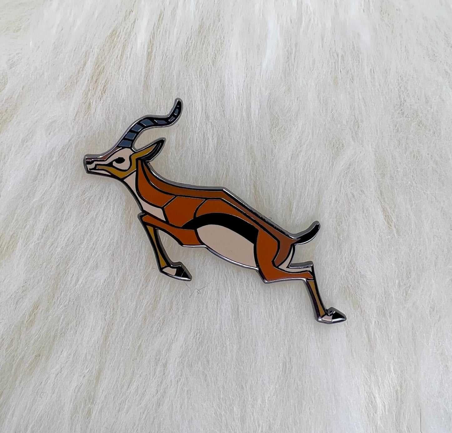 Thompson's Gazelle Hard Enamel Pin | Gazelle Pin | Animal Pin | Art Deco