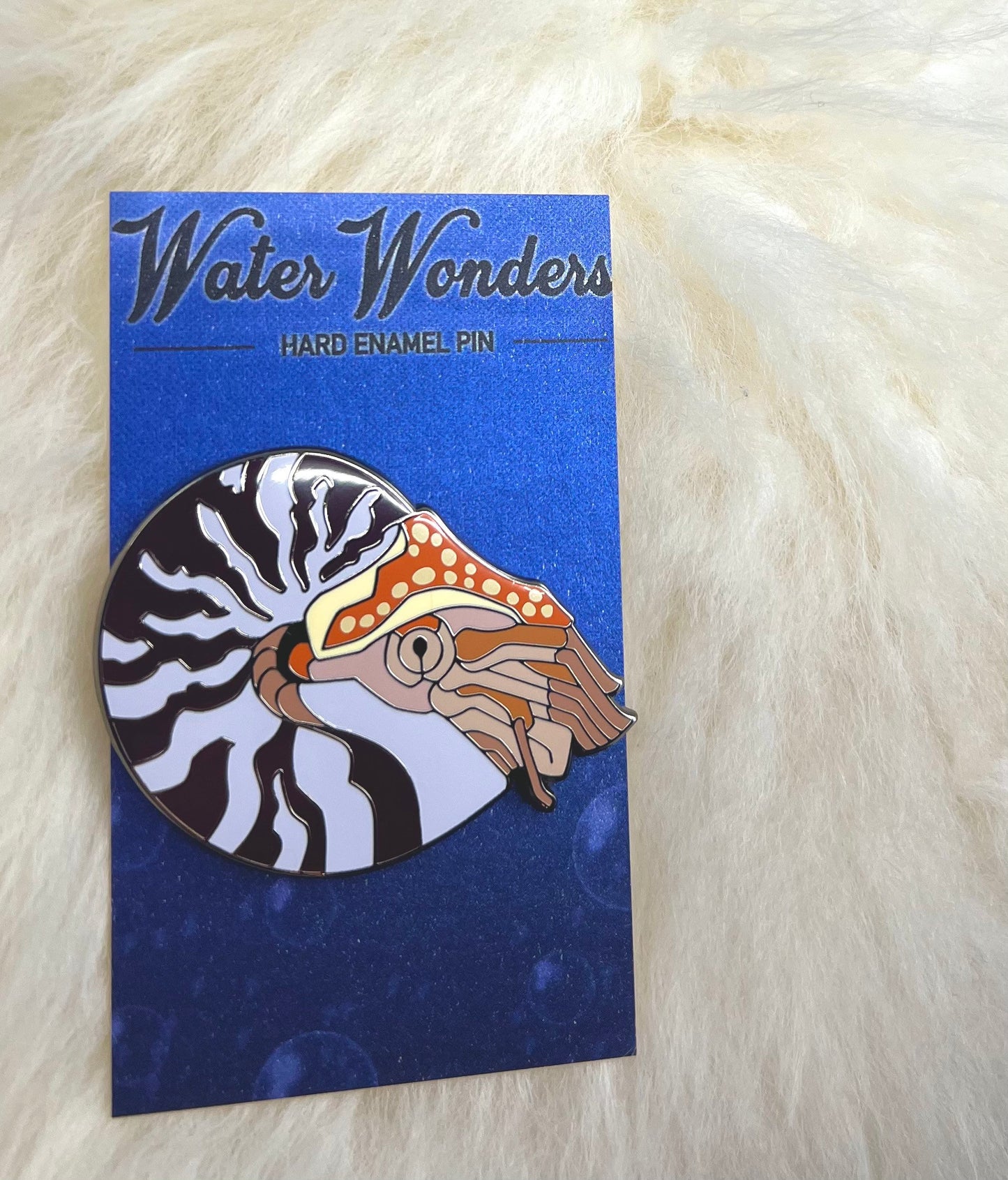 Nautilus Hard Enamel Pin | Nautilus Pin | Nautilus Brooch | Animal Pin |