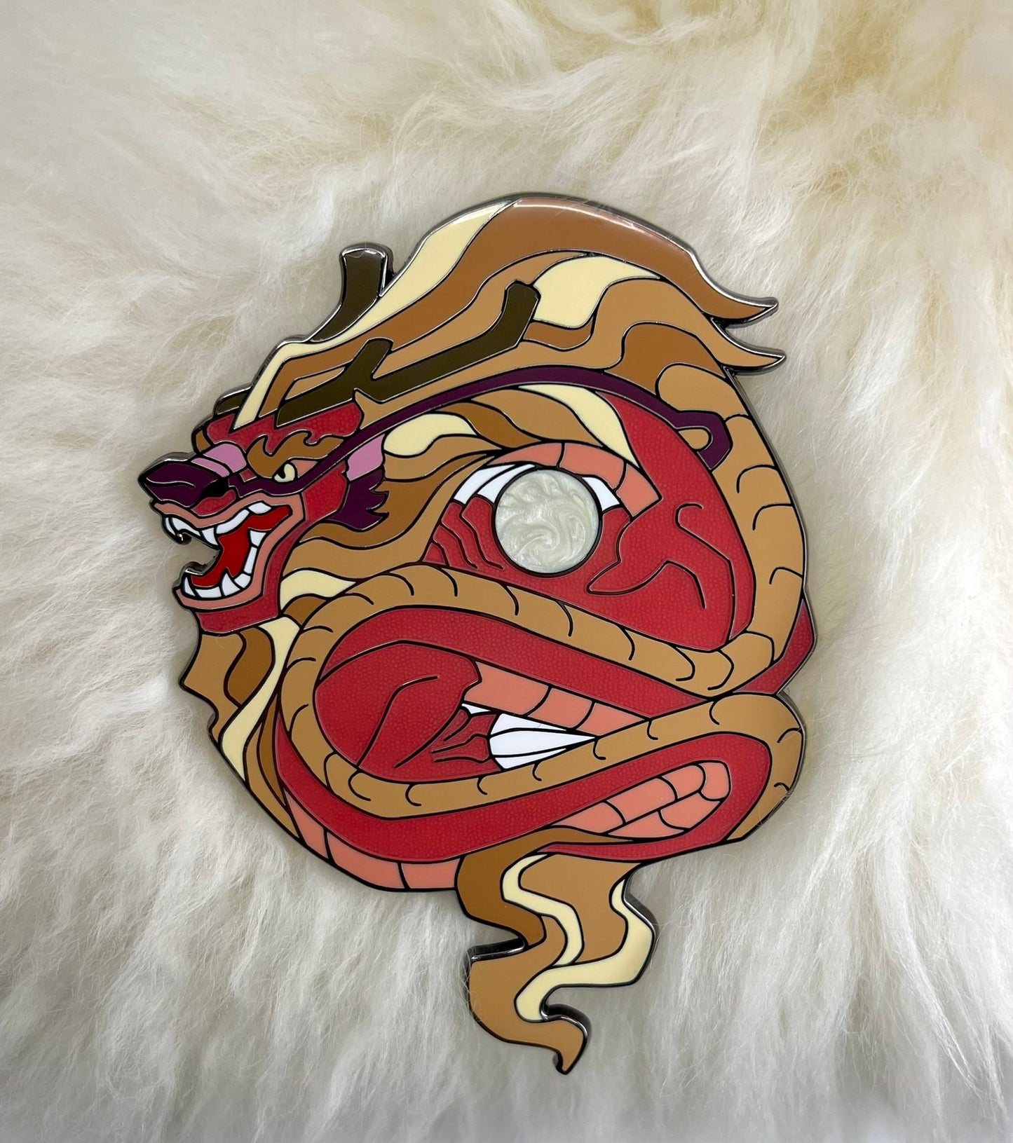 Dragon Hard Enamel Pin | Dragon Pin | Chinese Dragon Pin | Lóng Dragon
