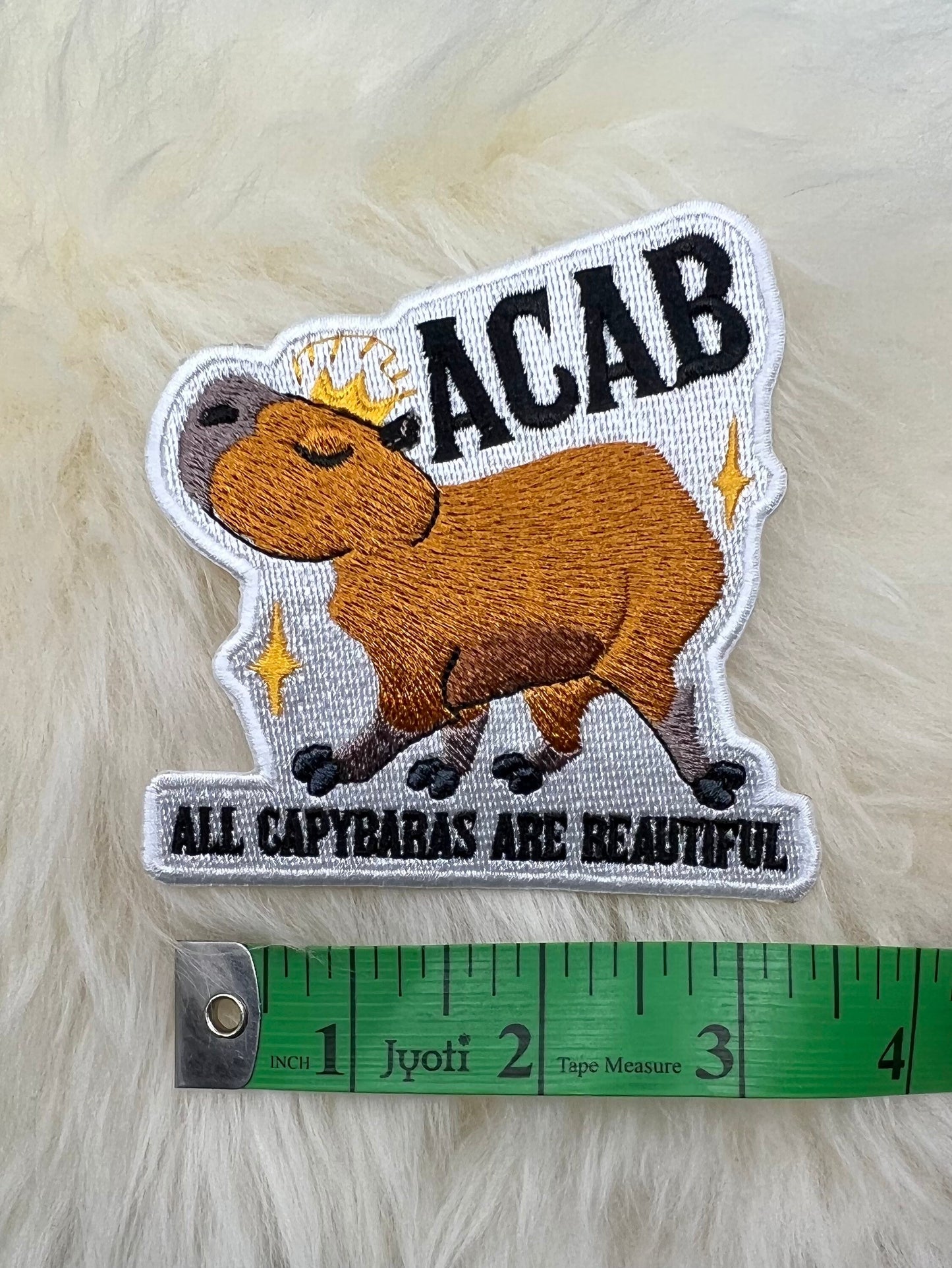 All Capybaras Are Beautiful Patch | Capybara Patch | ACAB Patch | Animal Patch | Funny Patch | Free Shipping |