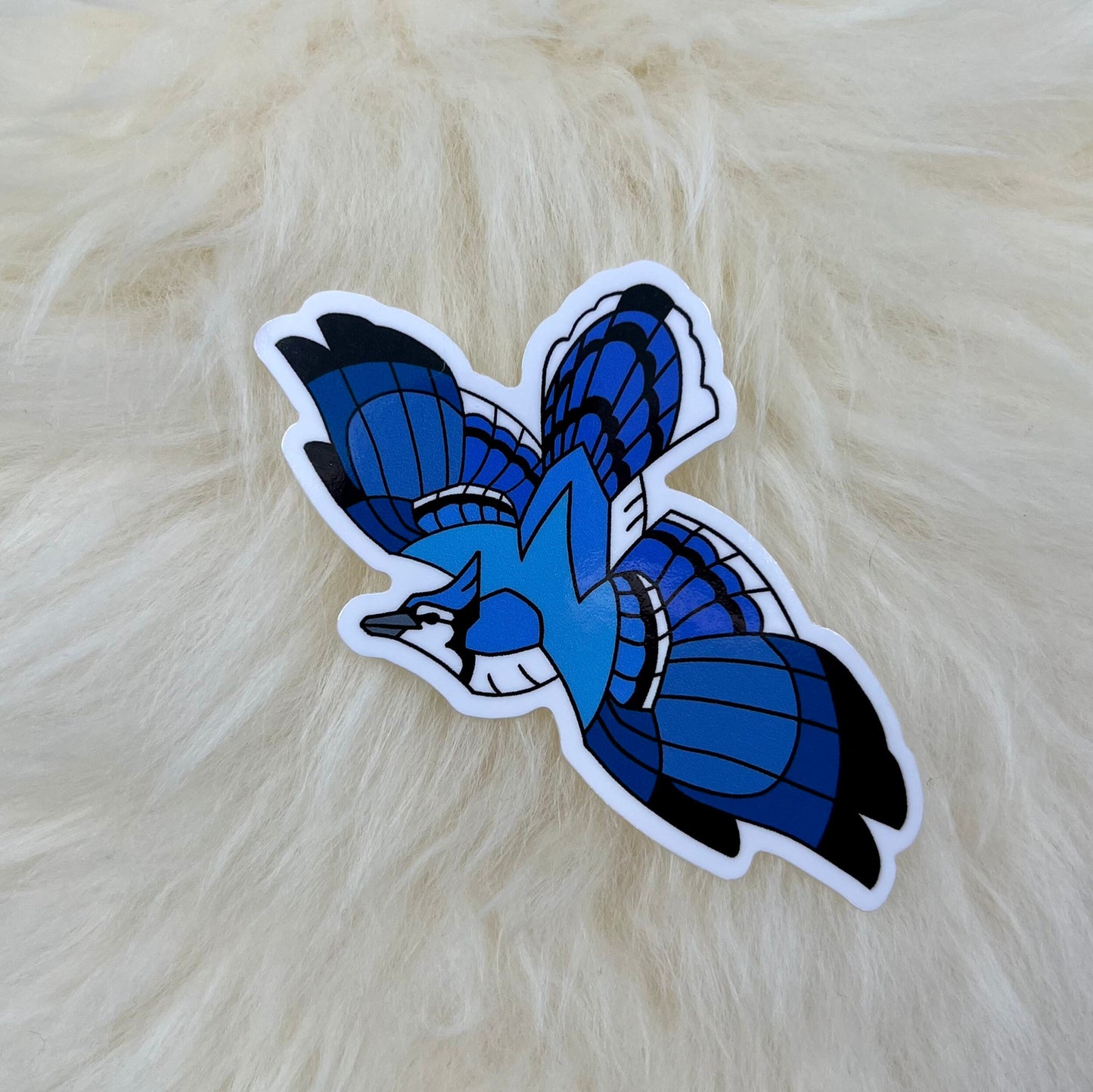 Blue Jay Vinyl Sticker | Stellar's Jay Vinyl Sticker | Blue Jay Sticker | Stellar's Jay Sticker | Bird Sticker | FREE SHIPPING
