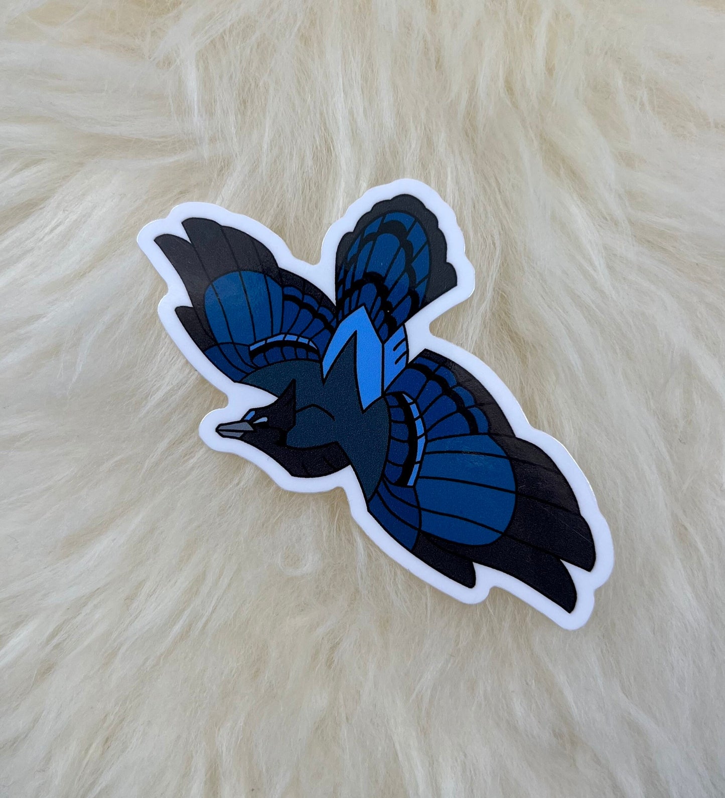 Blue Jay Vinyl Sticker | Stellar's Jay Vinyl Sticker | Blue Jay Sticker | Stellar's Jay Sticker | Bird Sticker | FREE SHIPPING