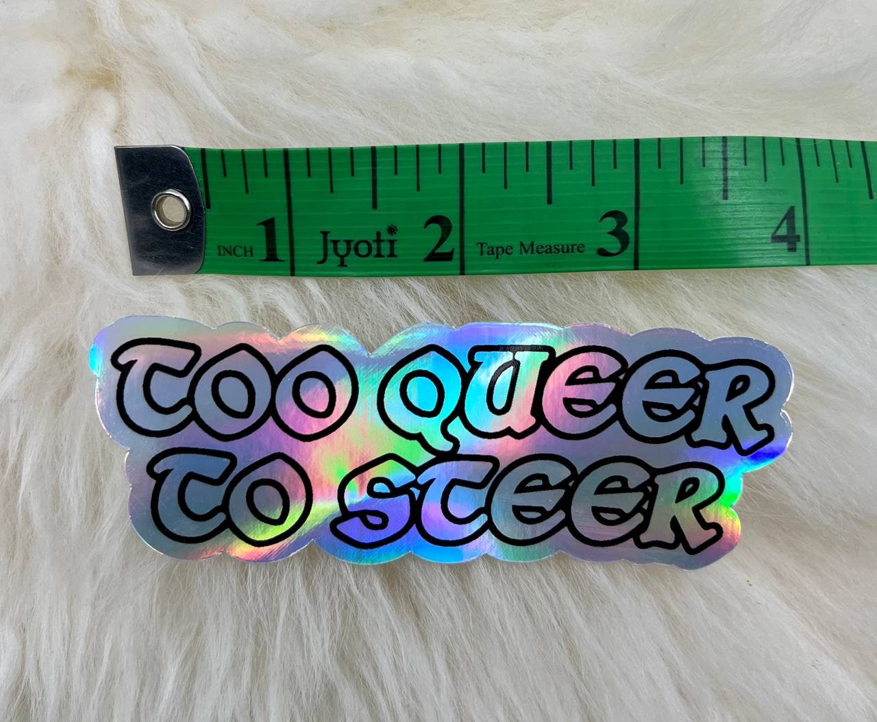 Too Queer to Steer Vinyl Sticker | Queer Sticker | LGBT Sticker | FREE SHIPPING