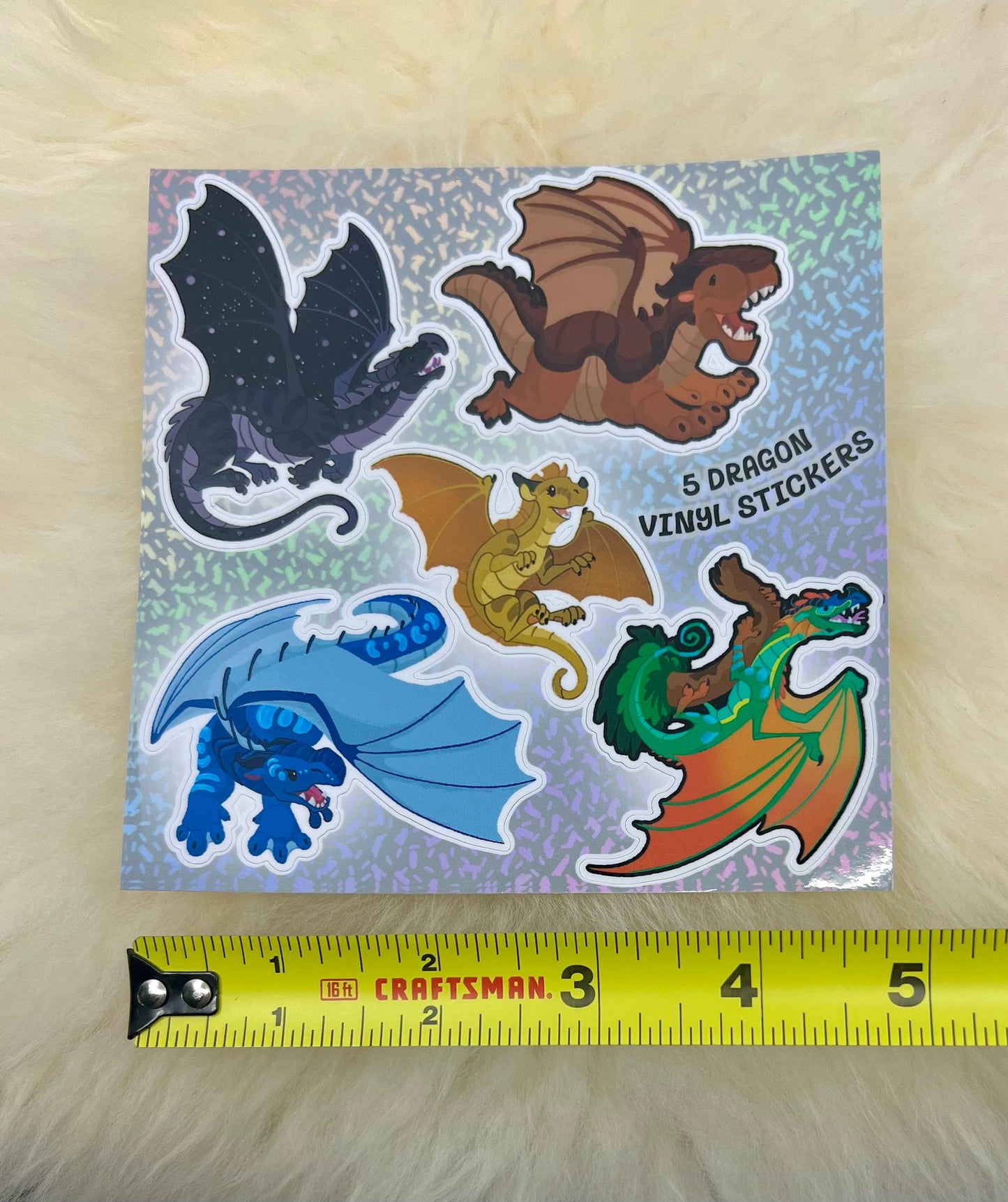 Wings of Fire Sticker Sheet | WOF Stickers | Dragon Sticker | FREE SHIPPING