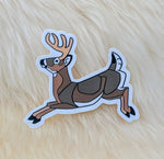 White Tailed Deer (Buck) Vinyl Sticker | FREE SHIPPING