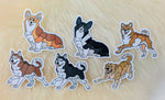 Siberian Husky (Red) Vinyl Sticker | FREE SHIPPING