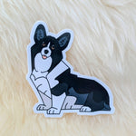 Welsh Corgi (Black) Vinyl Sticker | FREE SHIPPING