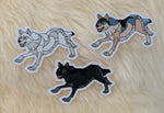 Black Wolf Vinyl Sticker | FREE SHIPPING