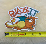 Blaze It Vinyl Sticker | Funny Bumper Sticker | FREE SHIPPING