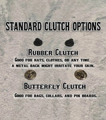 Pin backer descriptions