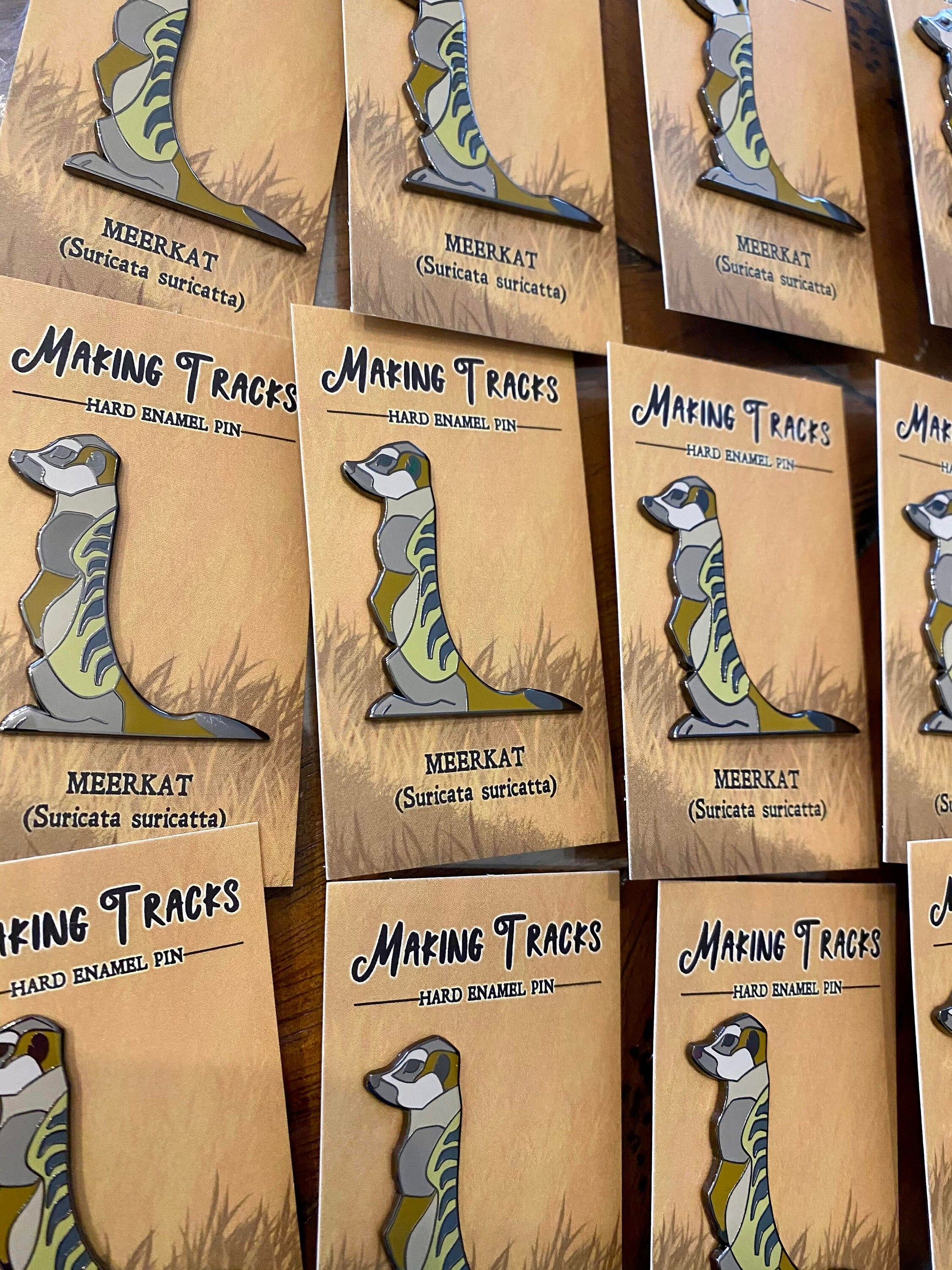 Meerkat Hard Enamel Pin | Meerkat Pin | Animal Pin | Art Deco