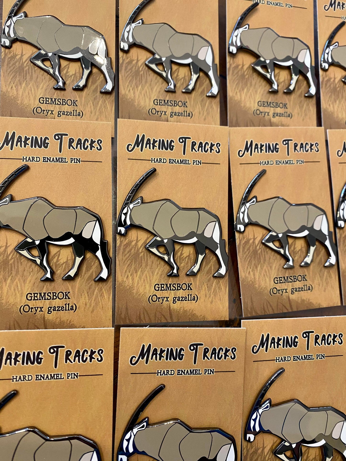 Gemsbok Hard Enamel Pin | Gemsbok Pin | Animal Pin | Art Deco