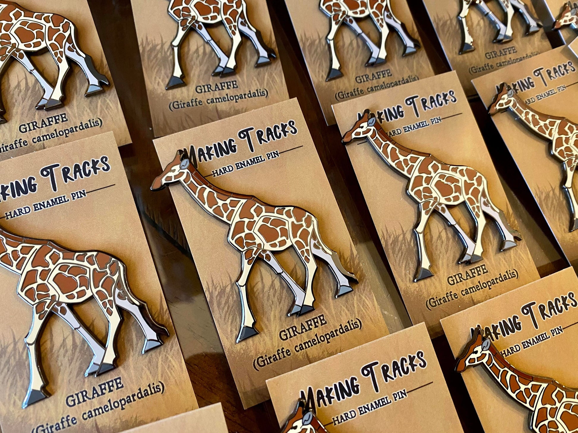 Giraffe Hard Enamel Pin | Giraffe Pin | Animal Pin | Art Deco