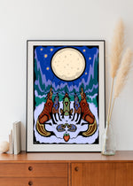Tëwènama - Family Art Print | Eastern Woodlands Art Print | Wolf Art