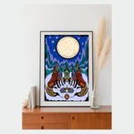 Tëwènama - Family Art Print | Eastern Woodlands Art Print | Wolf Art