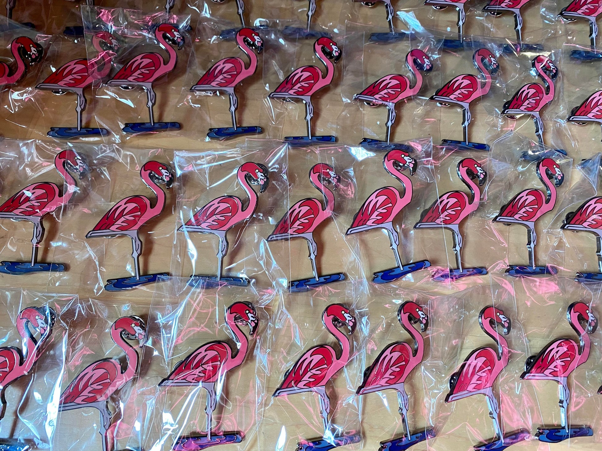 American Flamingo Hard Enamel Pin | Flamingo Pin | Bird Pin | Animal Pin |