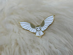 Barn Owl Hard Enamel Pin | Owl Pin | Bird Brooch