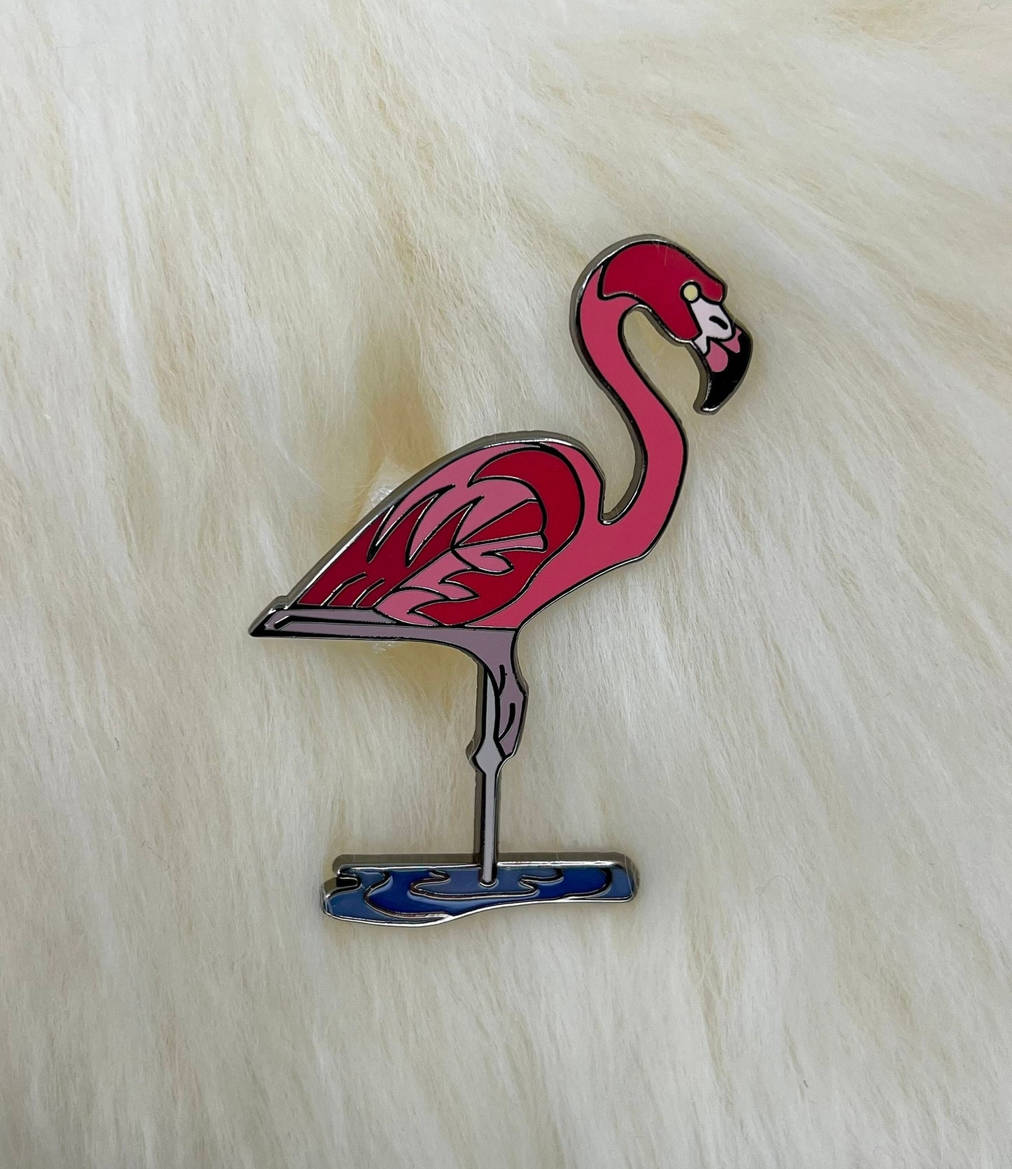 American Flamingo Hard Enamel Pin | Flamingo Pin | Bird Pin | Animal Pin |