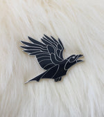 Crow Enamel Pin | Crow Pin | Bird Pin