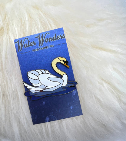 Mute Swan Hard Enamel Pin | Swan Pin | Bird Pin | Animal Pin |