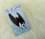Osprey Hard Enamel Pin | Osprey Pin | Bird Pin | Art Deco