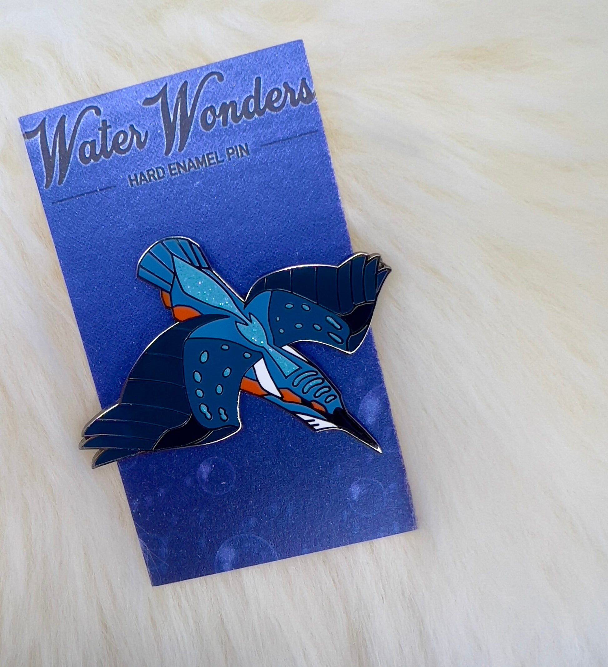 Common Kingfisher Hard Enamel Pin | Kingfisher Pin | Bird Pin | Animal Pin |