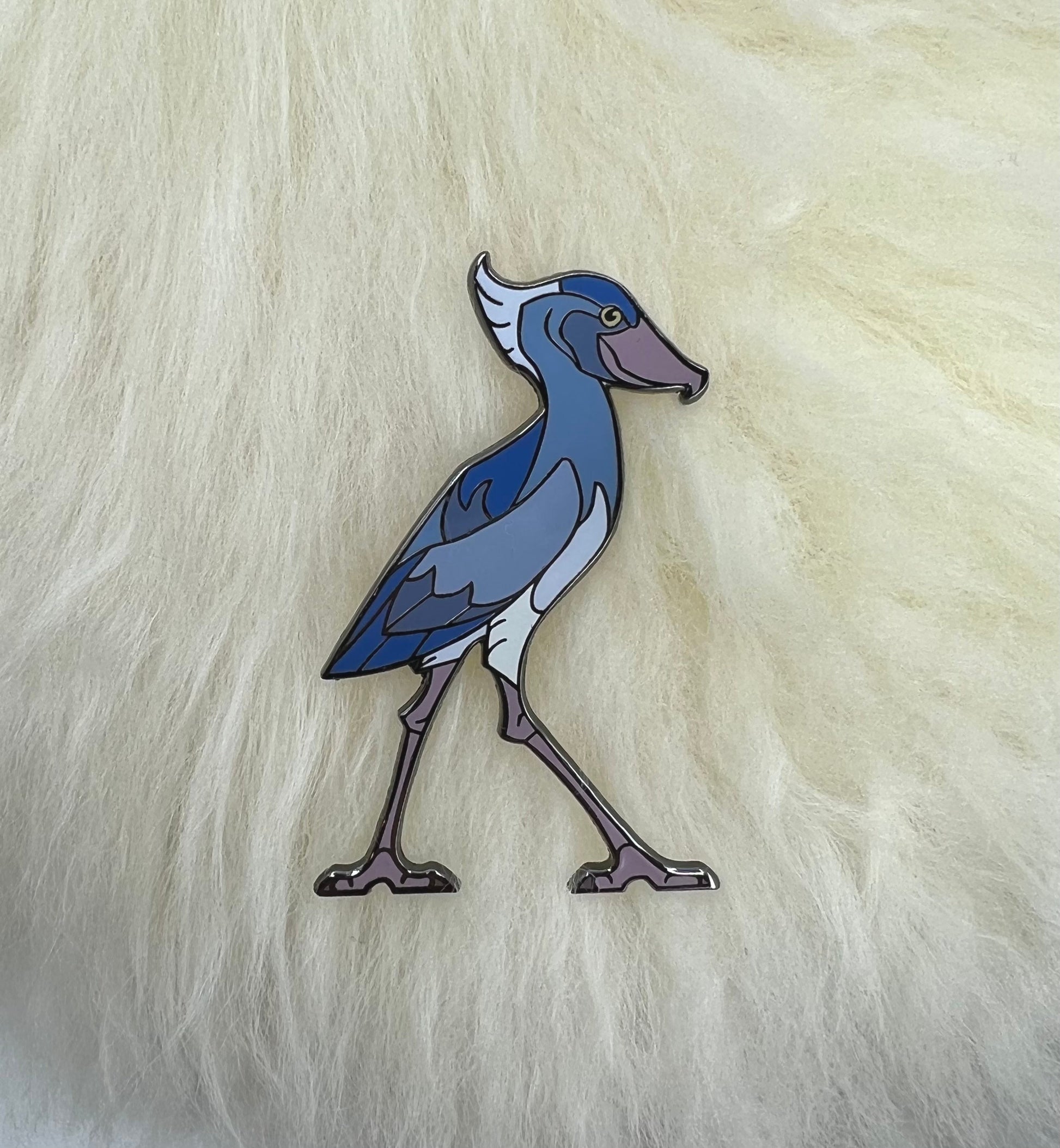 Shoebill Stork Hard Enamel Pin | Shoebill Stork Pin | Bird Pin | Animal Pin | Art Deco