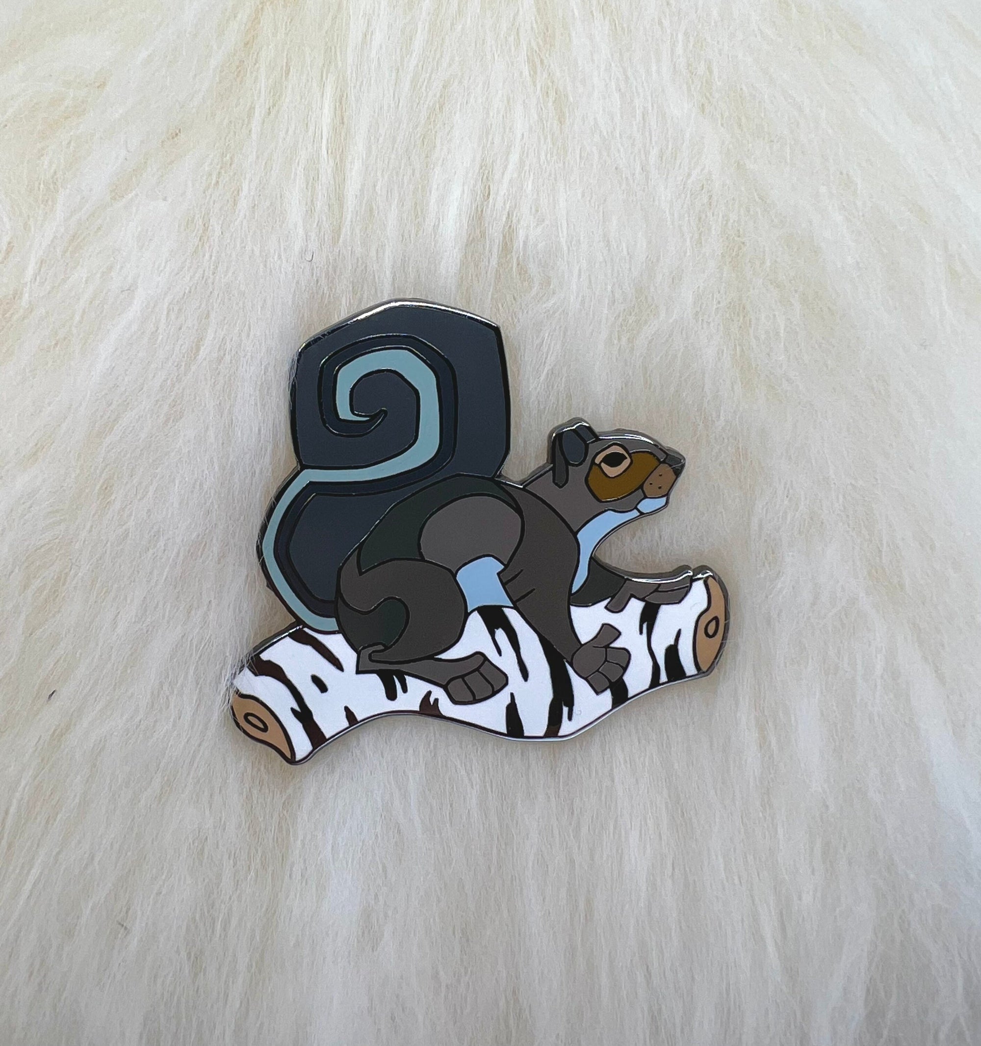 Squirrel Hard Enamel Pin | Squirrel Pin | Animal Pin | Art Deco