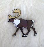 Caribou Hard Enamel Pin | Reindeer Pin | Animal Pin | Art Deco