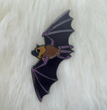 Little Brown Bat Enamel Pin | Bat Pin | Art Deco