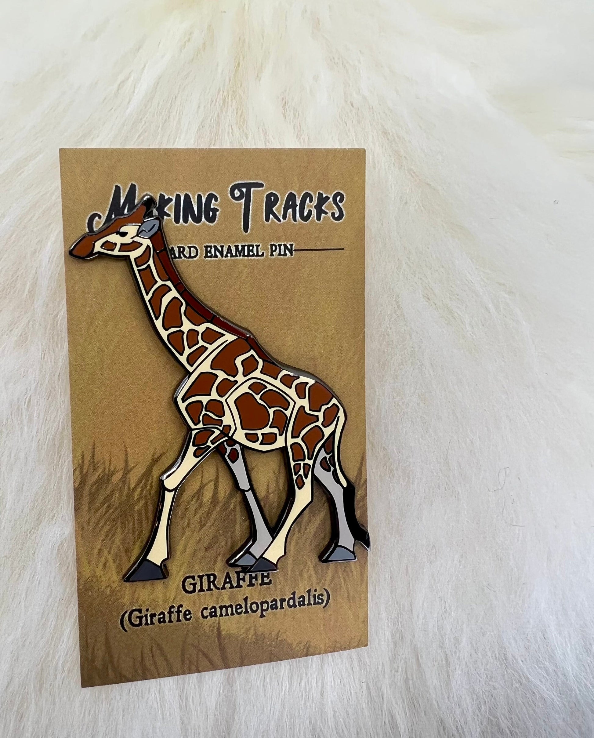 Giraffe Hard Enamel Pin | Giraffe Pin | Animal Pin | Art Deco