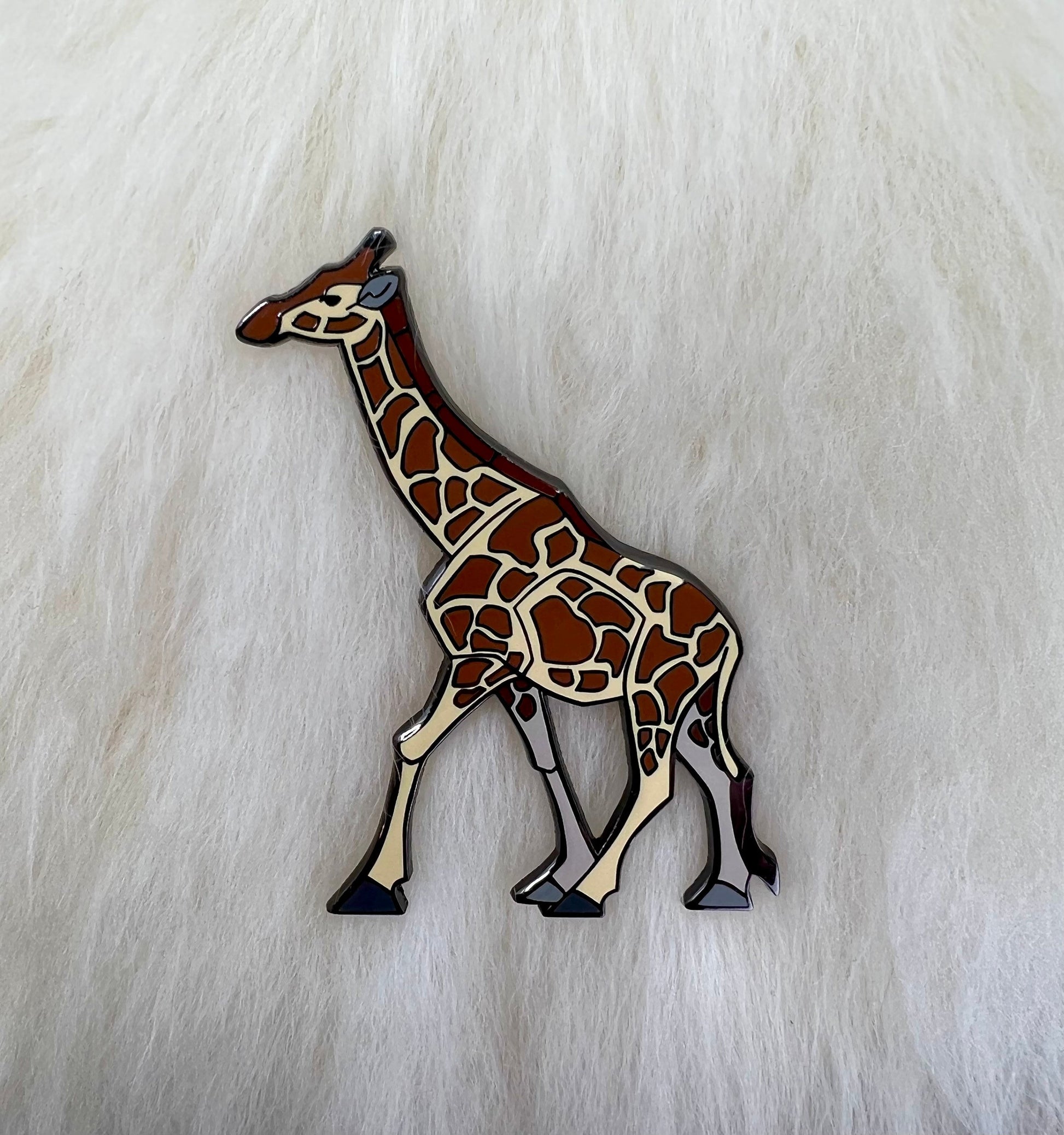 Giraffe Hard Enamel Pin | Giraffe Pin | Animal Pin | Art Deco