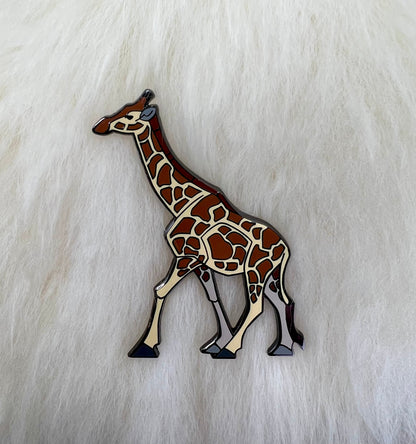 Giraffe Hard Enamel Pin | Giraffe Pin | Animal Pin | Art Deco