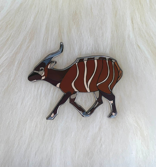 Bongo Hard Enamel Pin | Bongo Pin | Animal Pin | Art Deco
