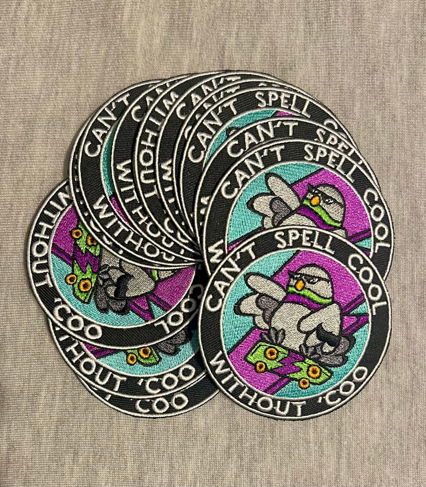 Can’t Spell Cool Without Coo’ Patch | Pigeon Patch | Bird Patch | FREE SHIPPING