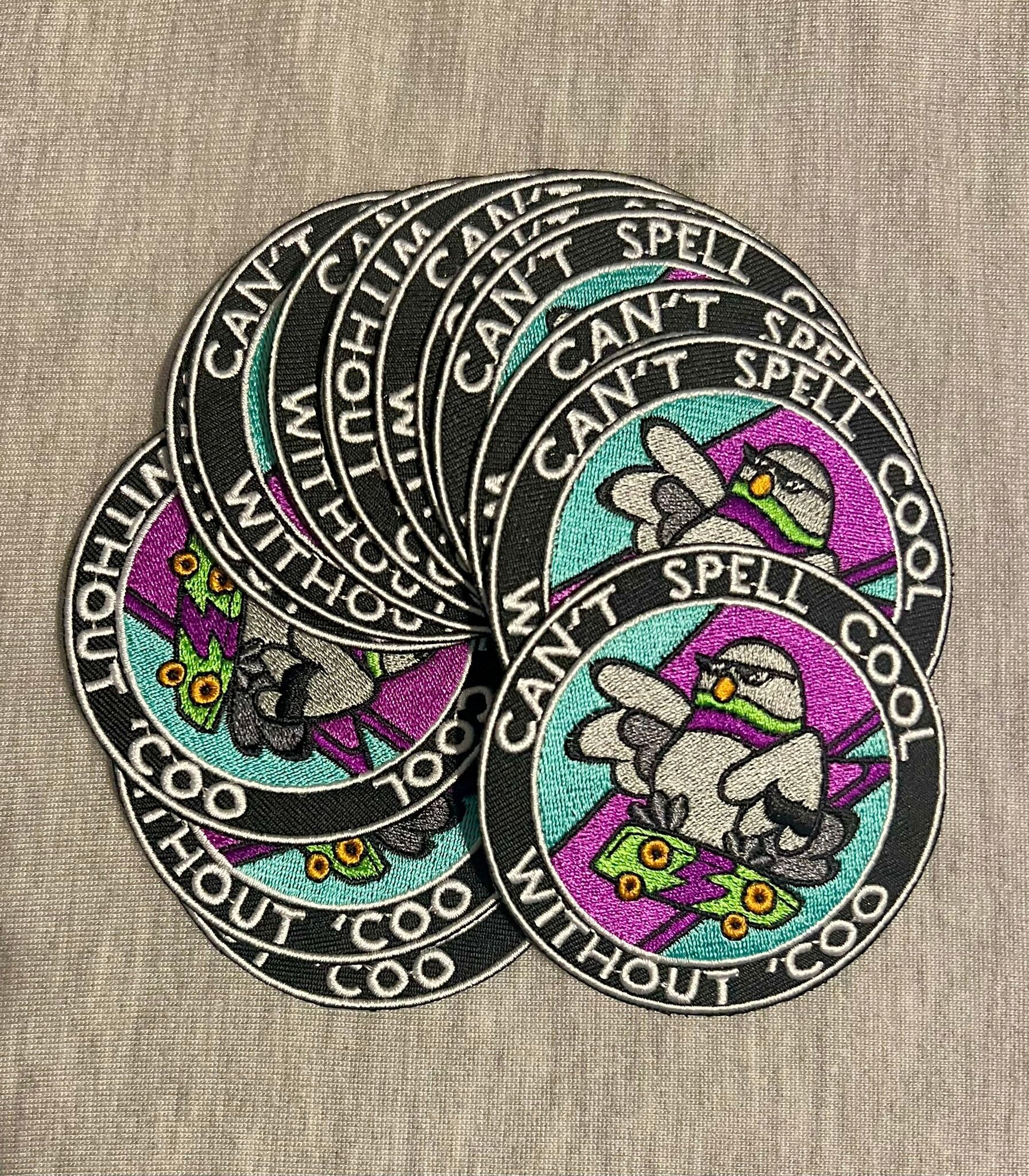 Can’t Spell Cool Without Coo’ Patch | Pigeon Patch | Bird Patch | FREE SHIPPING