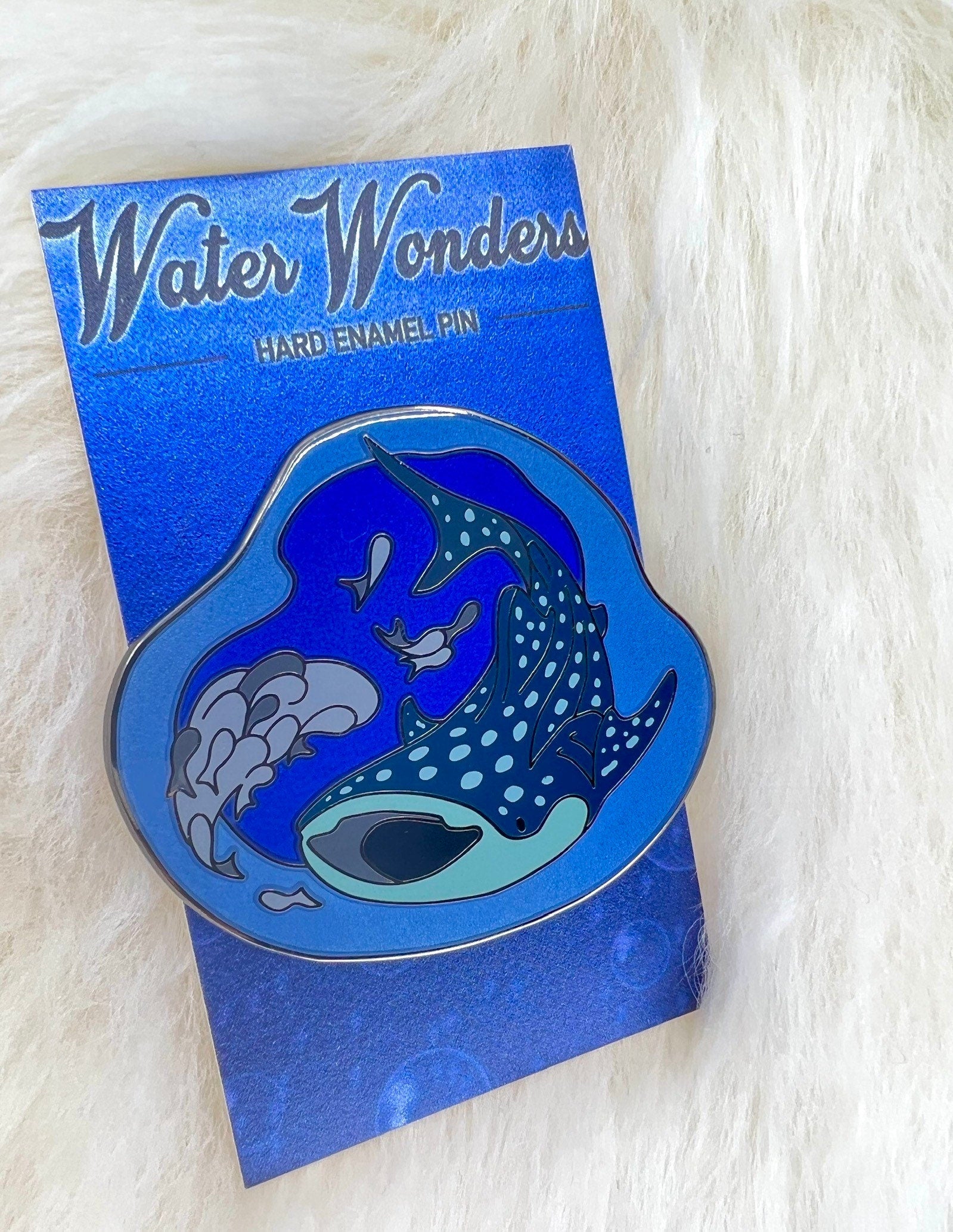 Whale Shark Hard Enamel Pin | Whale Shark Pin | Shark Pin | Animal Pin | Art Deco