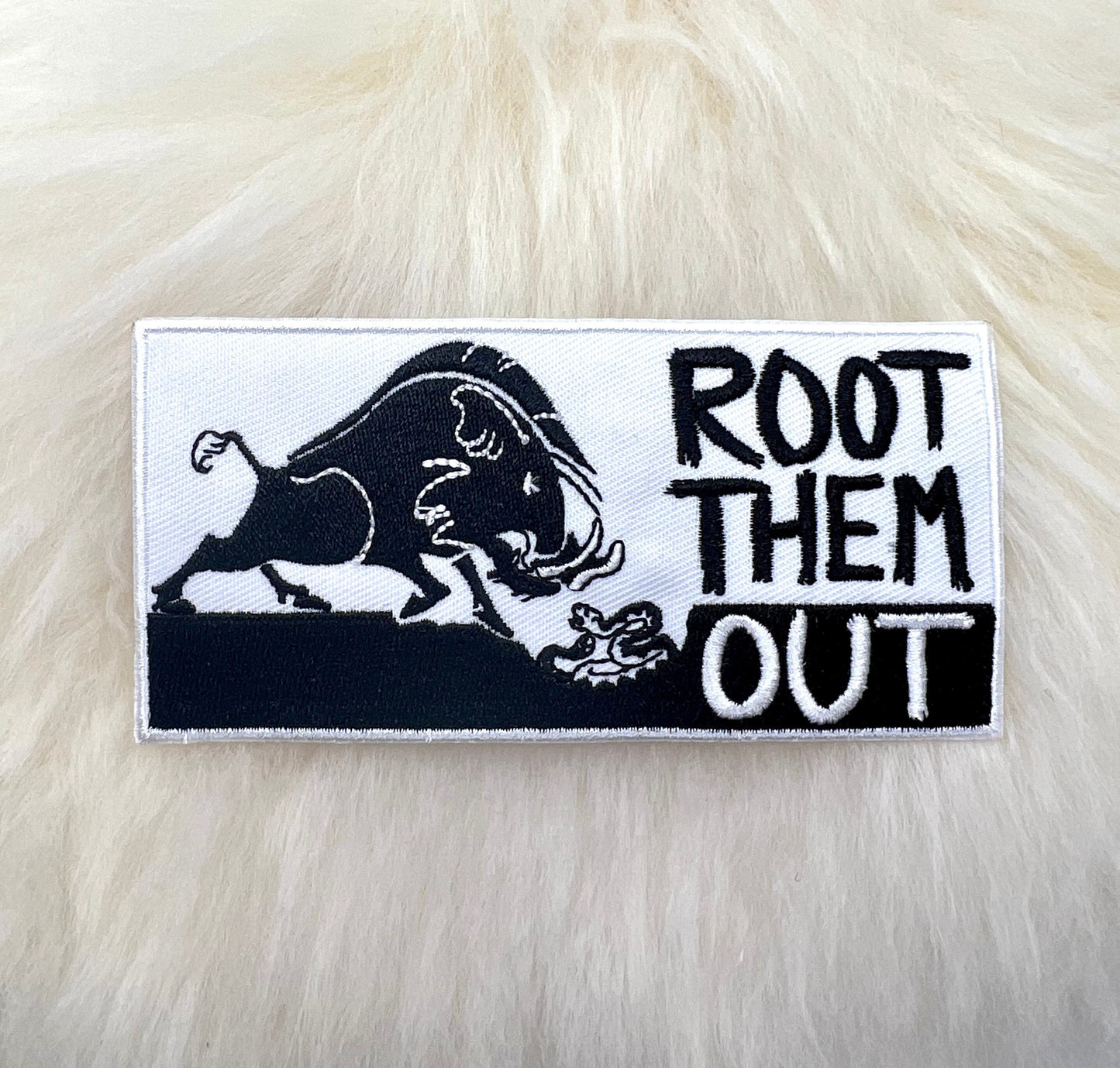 Root Them Out Vinyl Patch | Political Patch | FREE SHIPPING