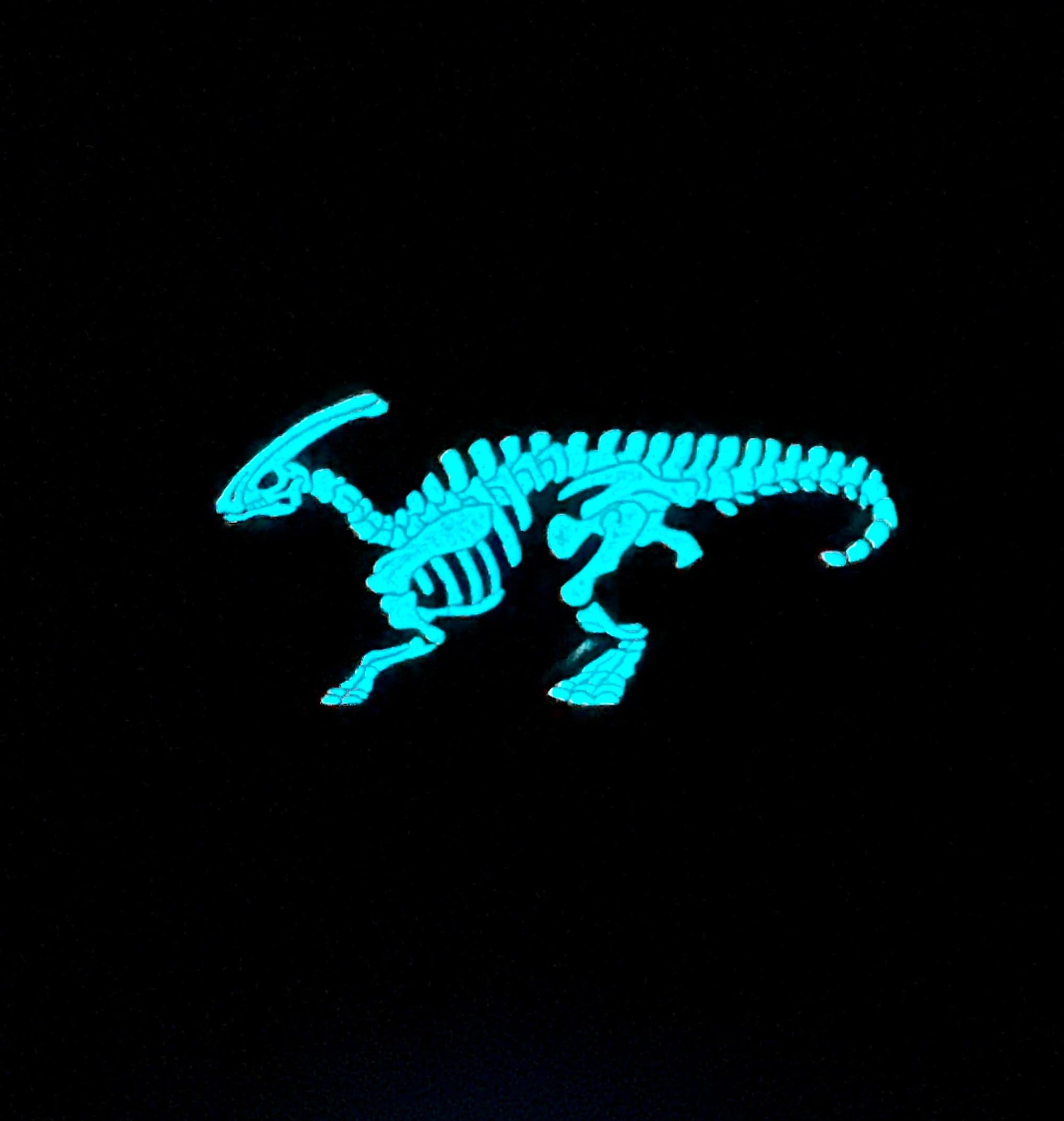 Parasaurolophus Soft Enamel Pin | Dinosaur Pin | Fossil Pin