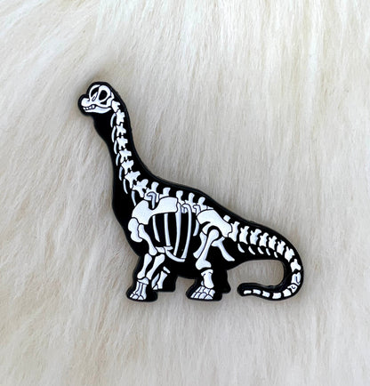 Brachiosaurus Soft Enamel Pin | Dinosaur Pin | Sauropod Pin | Fossil Pin